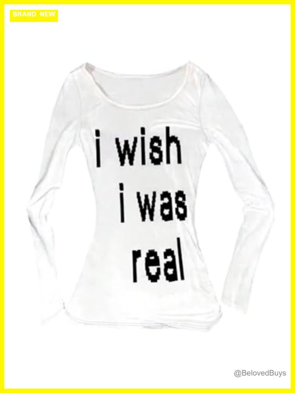 SweatyRocks Letter Print Long Sleeve Fitted Tee Y2K Grunge Crew Neck Top
